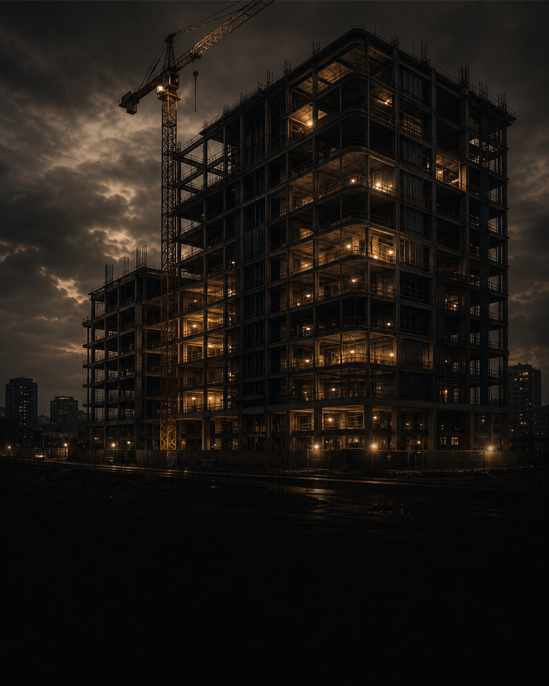 Commercial building under construction
